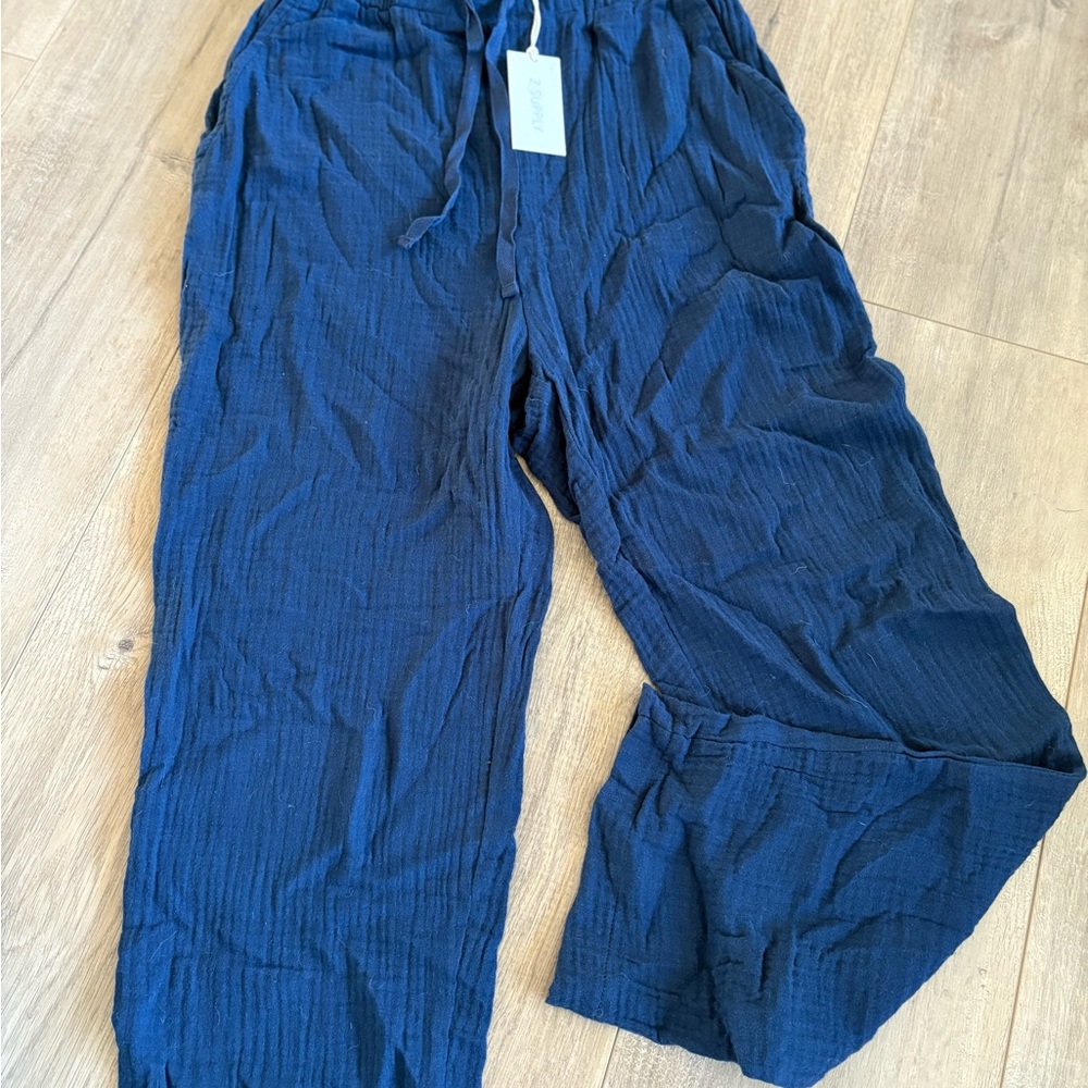 Z Supply women’s Deep Blue Gauze pants